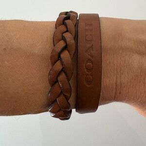 Coach Tan Leather Bracelet